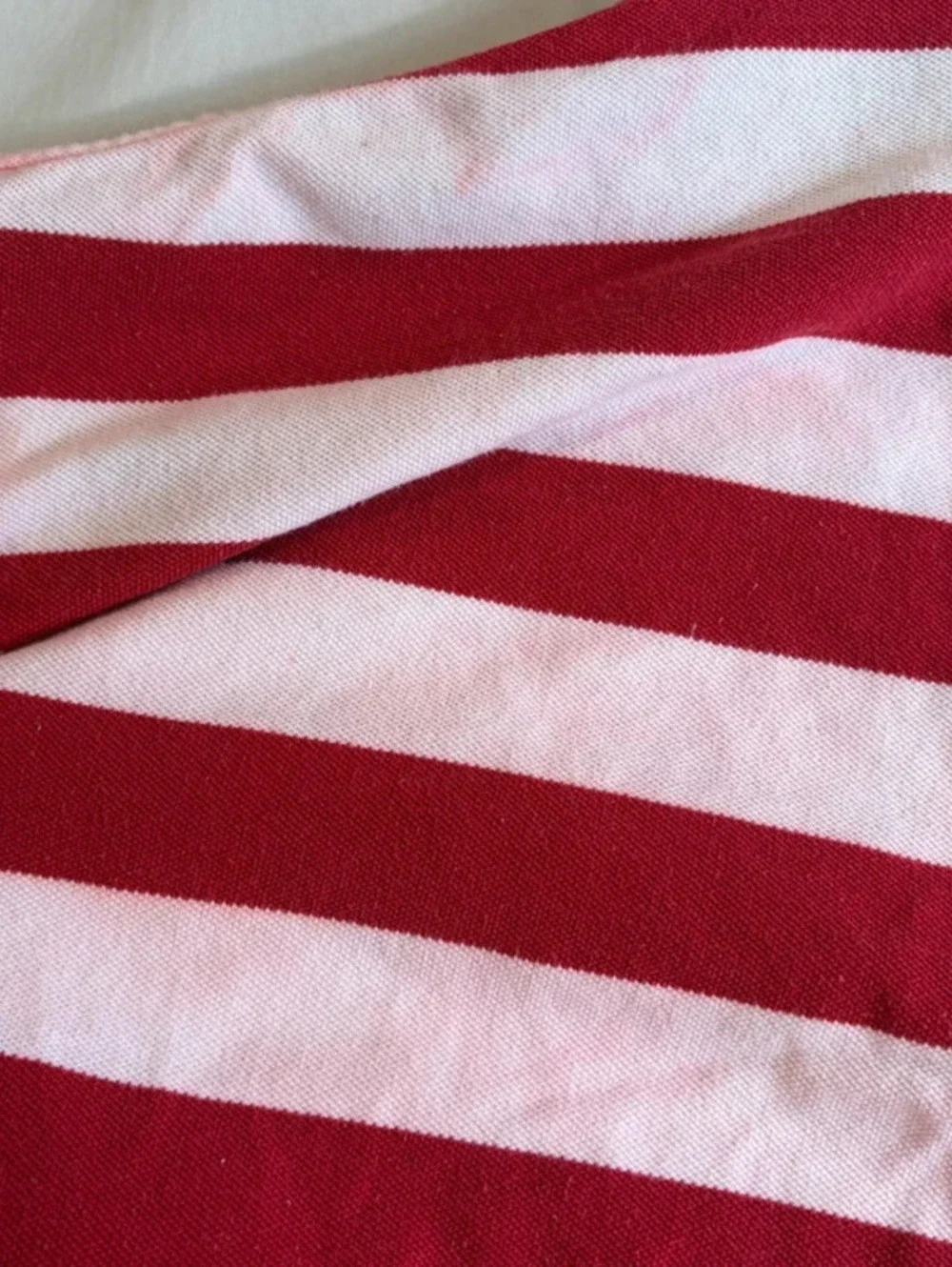 Vintage Polo Ralph Lauren Striped Rugby Shirt Mens XL Red Pink White Patch